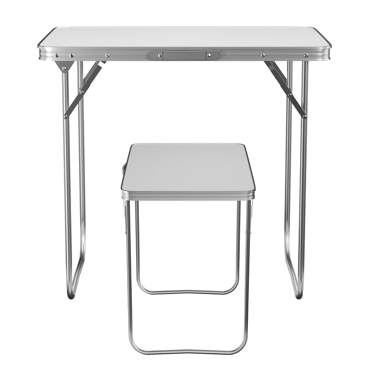 EFAN Campingtisch, klappbar, 80 x 60 x 69 cm, tragbarer Gartentisch für drinnen oder draussen, ideal