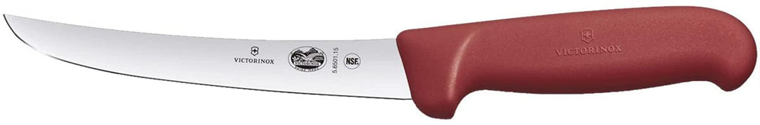 Victorinox Fibrox Ausbeinmesser, Swiss Made, 15cm Gebogene Klinge, Rutschfest, rostfrei, Edelstahl,