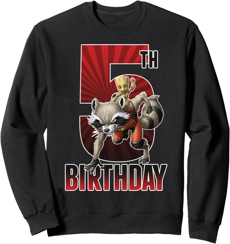 Marvel Guardians Of The Galaxy Rocket & Groot 5th Birthday Sweatshirt