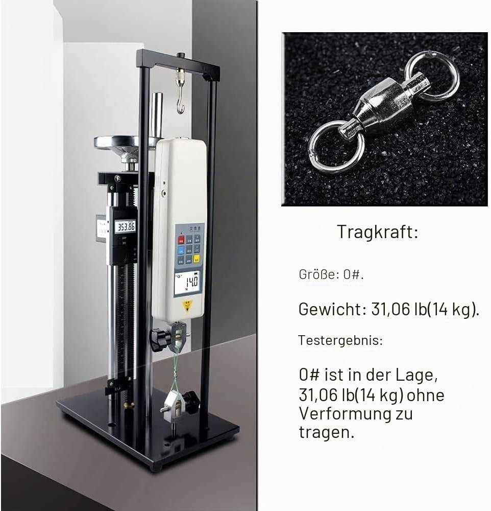 Ball Bearing Wirbel Geschweisst Ringe, Wallerwirbel Meereswirbel Salzwasserfest Spaltring Angelausrü