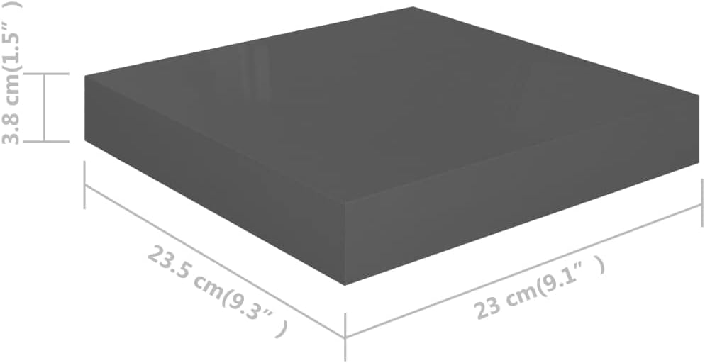 vidaXL 4X Wandregal Schwebend Hängeregal Wandboard Bücherregal Regalbrett Schweberegal CD DVD Regal