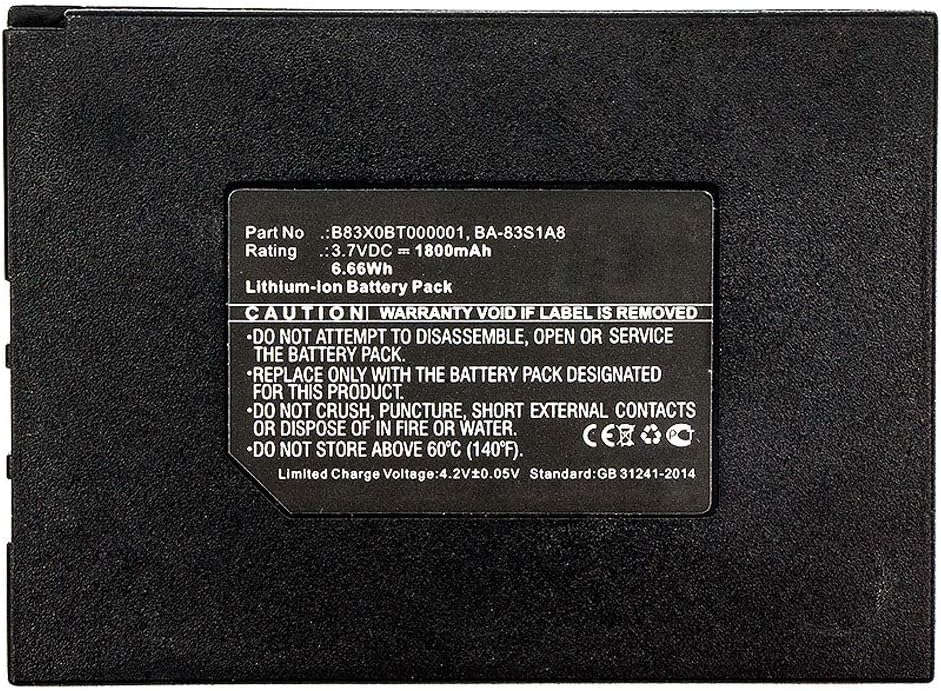 subtel, Barcode-Scanner Akku kompatibel mit Cipherlab 8300 kompatibel mit Metrologic SP5600 kompatib