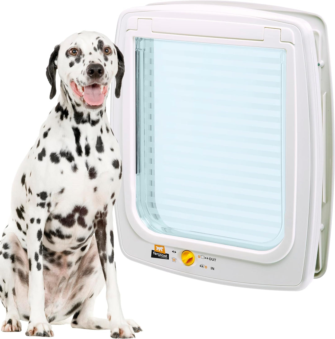 Ferplast Haustiertür für Grosse Hunde SWING 15 Hundenklappe Katzenklappe, Universaleinbau, 4-fach st