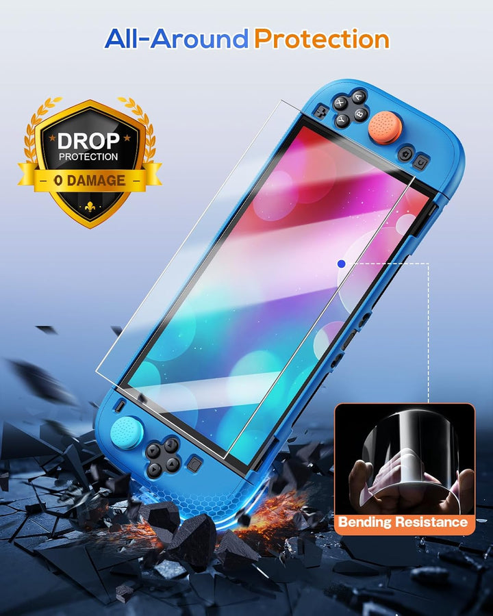 FYOUNG Dockable Hülle für Nintendo Switch 2, Abnehmbares Hartschalenhülle für Joy Con 2, Kratzfest &