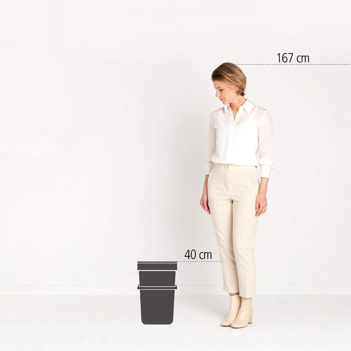 Brabantia 129827 Abfalleimer, Plastik, Tannengrün, (16L) UK Fir Green 16 Liter Mülleimer, Fir Green