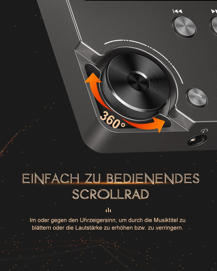 MP3 Player, MECHEN HiFi Lossless Musik Player, DSD DAC Verlustfreier Hochauflösender Digitaler Ton,