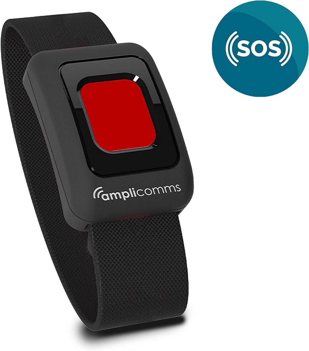 Amplicomms BigTel 50 Alarm Plus, schnurgebundenes Grosstasten-Telefon, mit SOS Taste und Notfallarmb