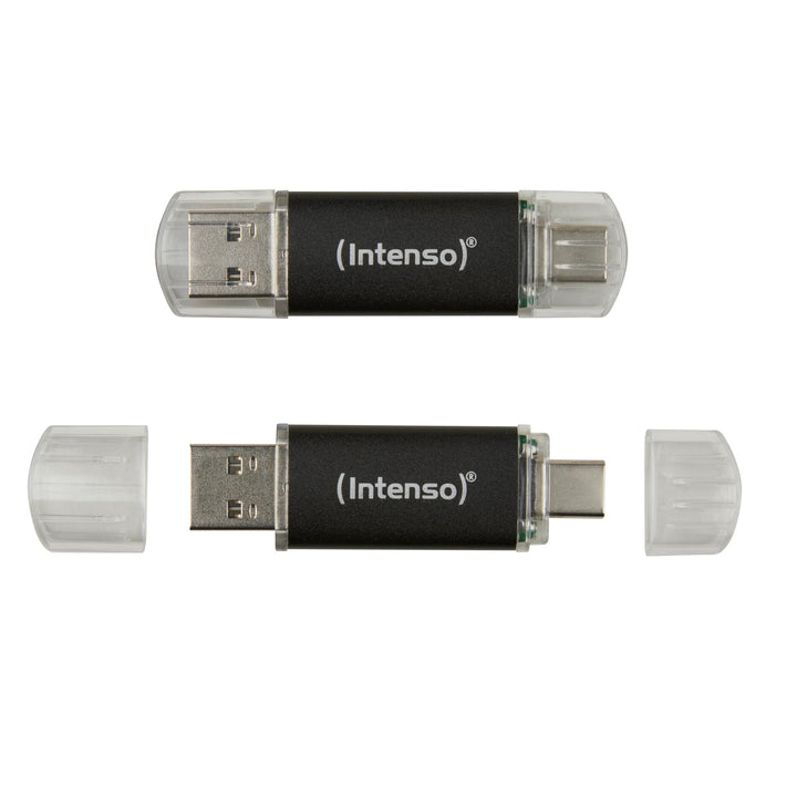Intenso Twist Line Dual USB-Stick 2X 128GB - Super Speed USB 3.2 Gen 1x1 mit bis zu 70 MB/s, USB-C u