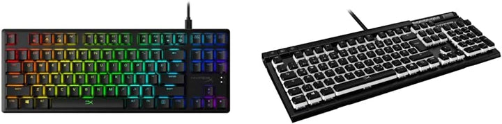 HyperX HX-KB7AQX-US Alloy Origins Core, RGB Mechanische Gaming Tastatur, Tenkeyless & Pudding Keycap