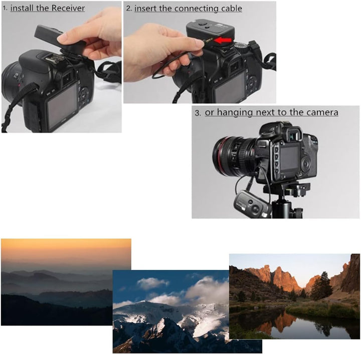 Pixel Fernauslöser DC2 Funkfernauslöser Selbstauslöser 328ft Kompatibel mit Nikon MC-DC2 Z5 Z6 Z6II
