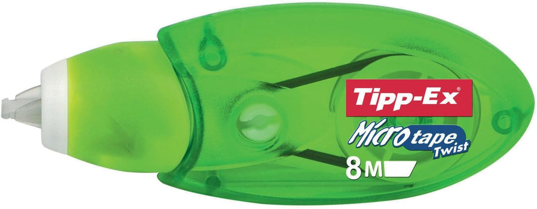 Tipp-Ex 8794321 Korrekturroller Micro Tape Twist mit drehbarer Schutzkappe, 60 bunte Korrekturmäuse