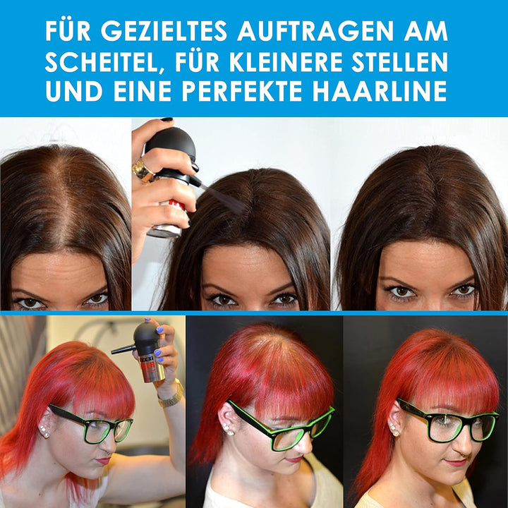 COVER HAIR Pumpsprayaufsatz für Schütthaar & Streuhaar | Geeignet für 30g Dose | Applikator für Schü