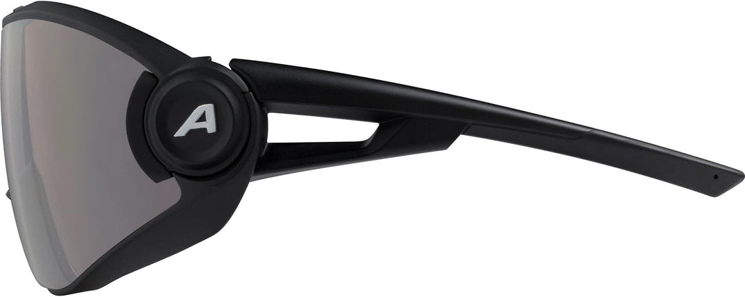 ALPINA 5W1NG QV - Kontrastverstärkende, Selbsttönende & Beschlagfreie Sport- & Fahrradbrille Mit 100