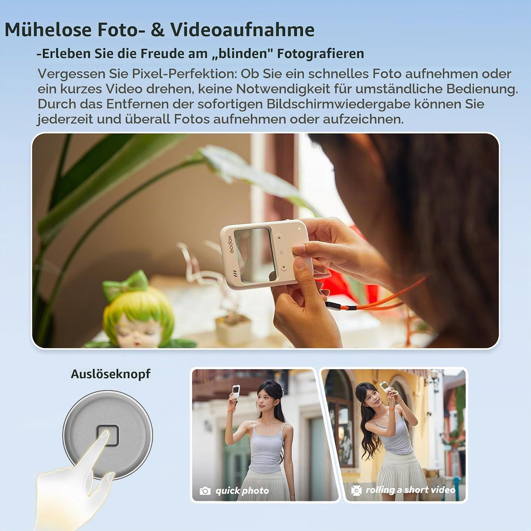 Godox C100 Belichtungsmesser Kamera mit transparentem Sucher und OTG | Optischer Sucher mit nahtlose