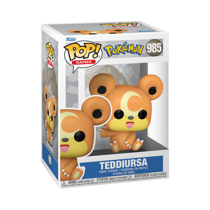Funko POP! Games: Pokemon - Teddiursa - Vinyl-Sammelfigur - Geschenkidee - Offizielle Handelswaren -