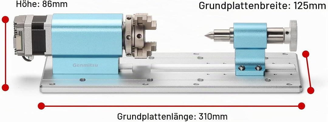 Genmitsu 4-Achsen-Rotationsmodul für CNC-Fräsmaschine 4040-PRO &amp; 3030-PROVer MAX mit planetengetrieb
