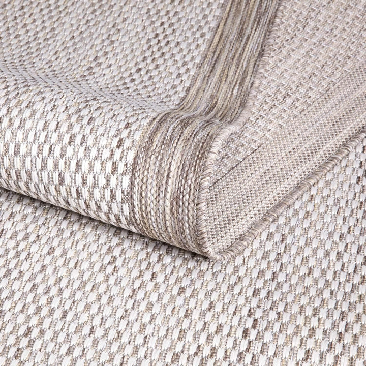 carpet city Outdoor-Teppich Wetterfest Balkon Terrassen - Beige in 160x230 cm - Deko Teppiche Aussen