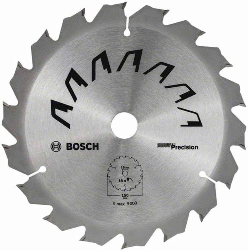 Bosch Home and Garden 2609256D62 Bosch Kreissägeblatt (für Holz, AussenØ: 150 mm, Bohrung: 16 mm, Zu