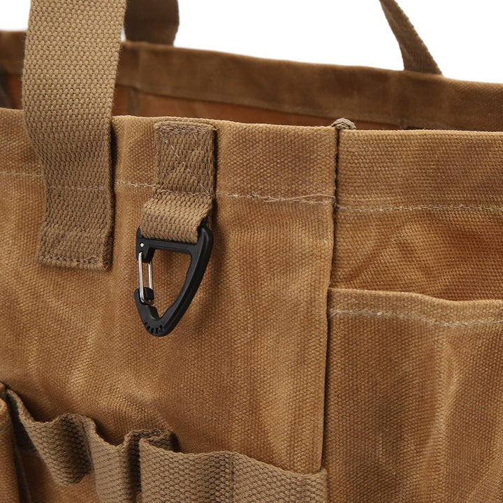 Canvas-Topftasche, verschleissfest, grosses Fassungsvermögen, bequemer Griff für Camping (Khaki), Kh