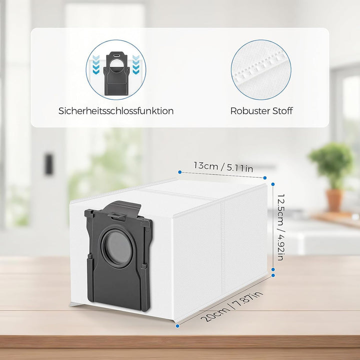 16 Stück Staubbeutel für Dreame L10s Ultra Gen 3 / Gen 2 / X50 Ultra Complete / L40s / L40 Ultra / M