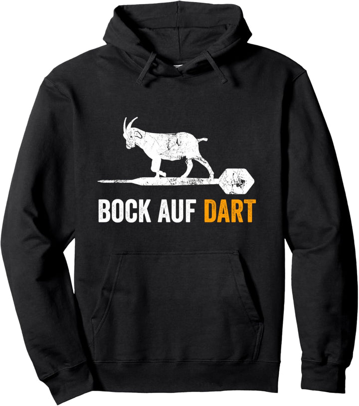 Darts Herren Zubehör Bock auf Dart Dartsport Spruch Pullover Hoodie