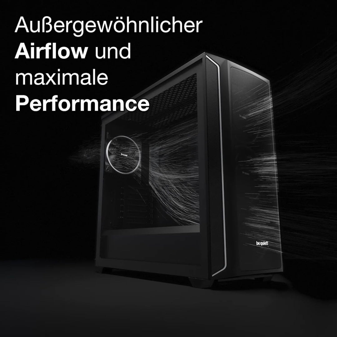 be quiet! Shadow Base 800 DX Black PC-Gehäuse, Pure Wings 3 140mm PWM Lüfter, ARGB-Beleuchtung, USB