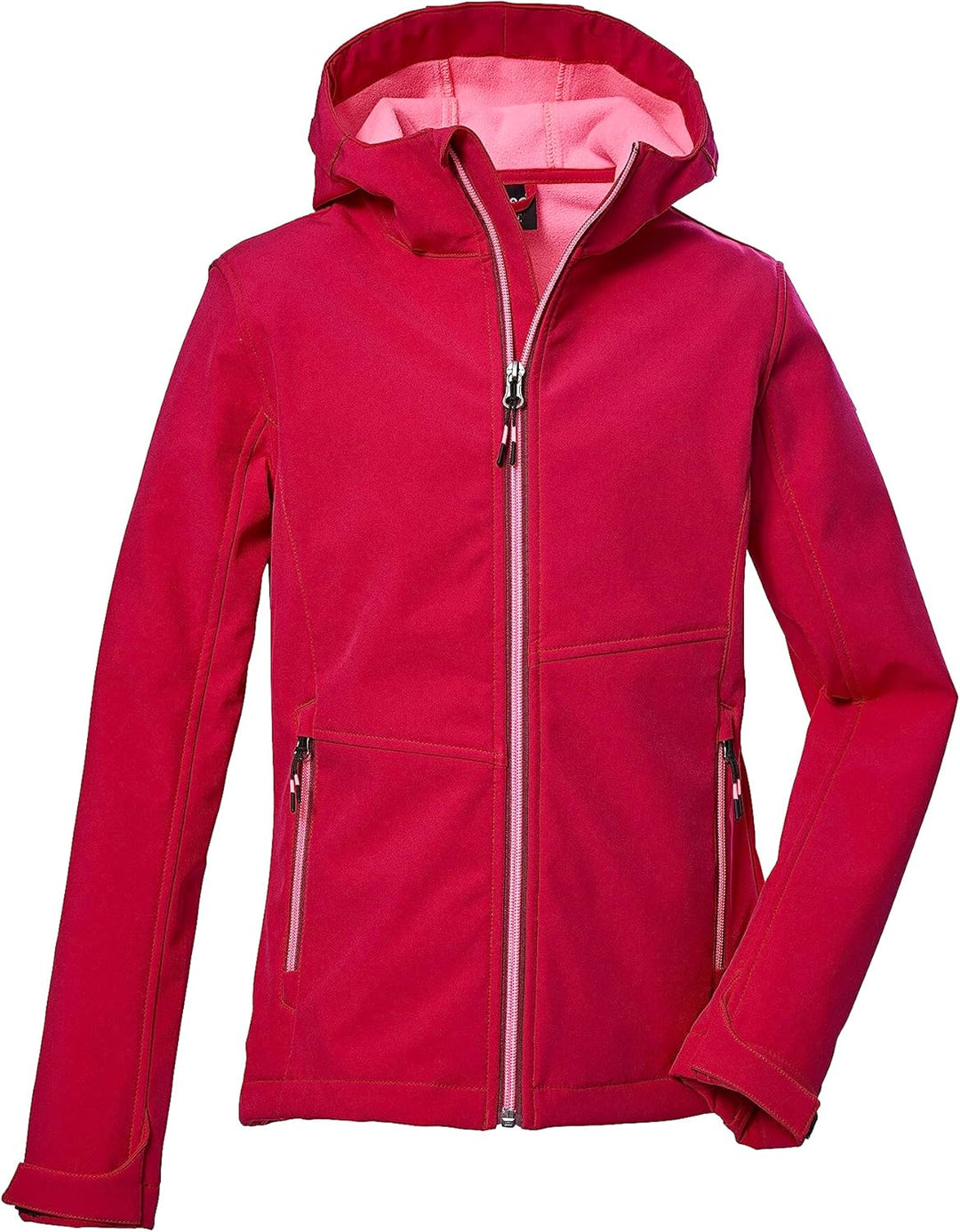 Killtec Mädchen Kow 168 Grls Sftshll Jckt Softshelljacke mit Kapuze/Outdoorjacke ist wasserabweisend