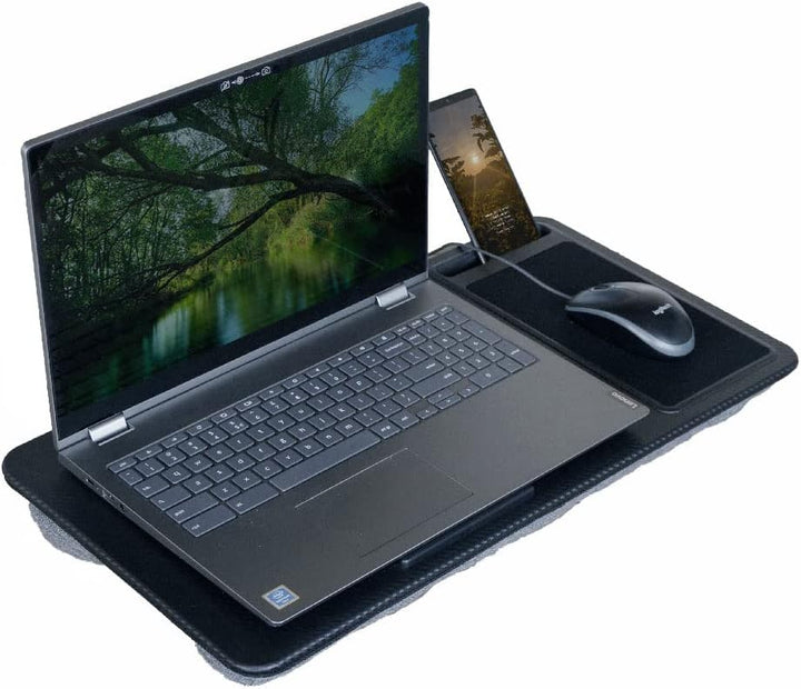Vivol Laptopunterlage für Bett mit Mausunterlage - Laptop Kissen für max. 17 Zoll Notebook - Inkl. T