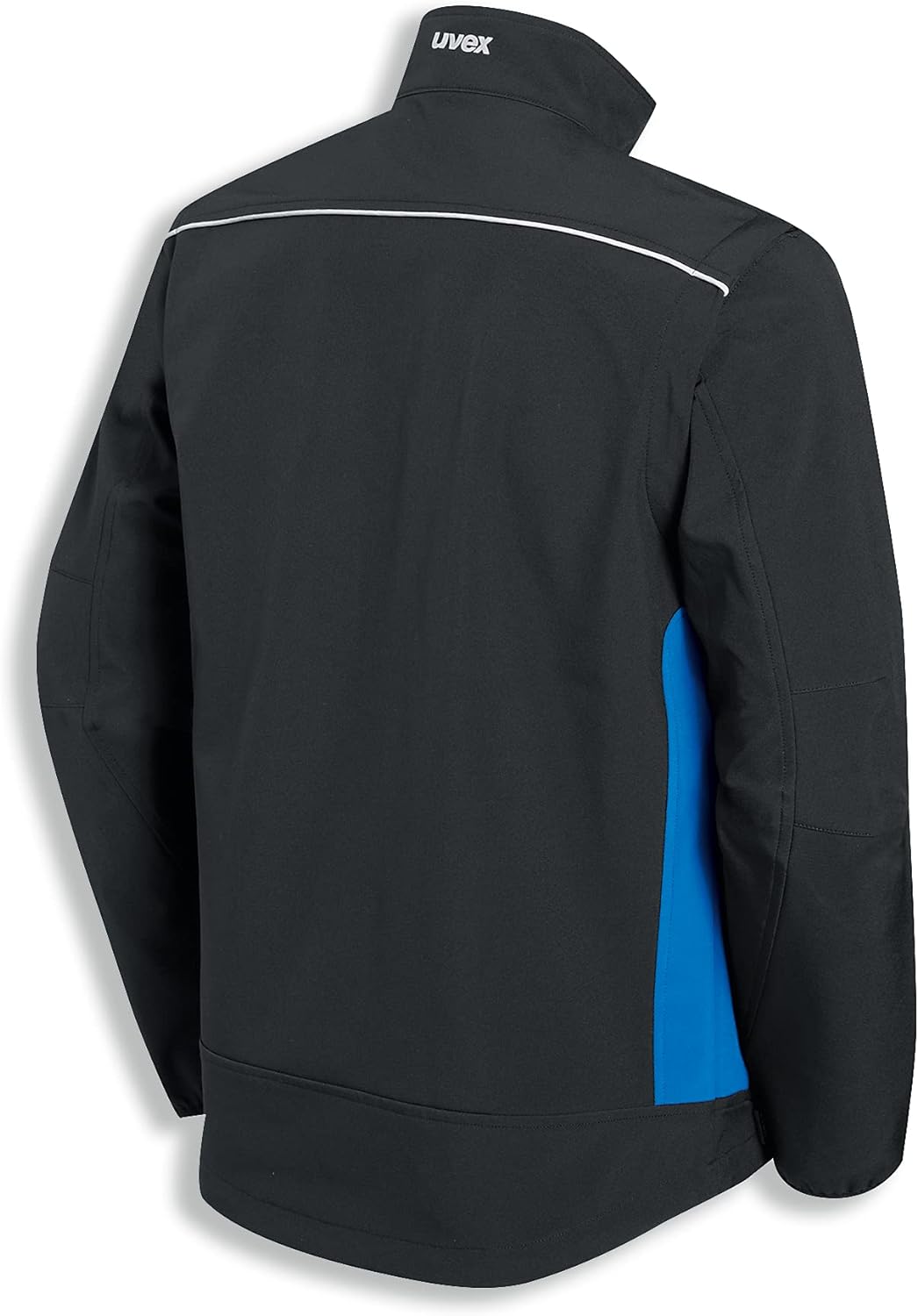 Uvex Perfect Light Herren-Arbeitsjacke - Schwarz-Blaue Männer-Softshelljacke - Mit Abzippbaren Ärmel
