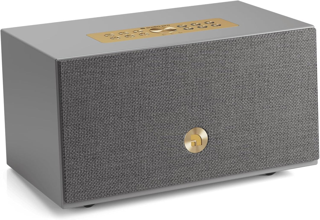 Audio Pro C5 MK II W - WiFi Lautsprecher, kompakte HiFi-Stereoanlage, kabelloser Lautsprecher - Grau
