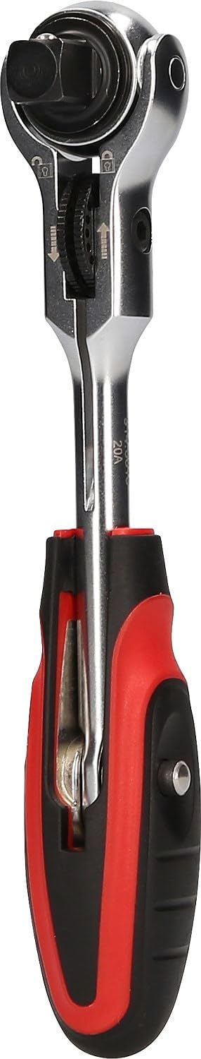 KS Tools 914.3815 MODIFIX 3/8 Zoll Mini-T-Griff-Schwenkkopf-Knarre, 72 Zahn