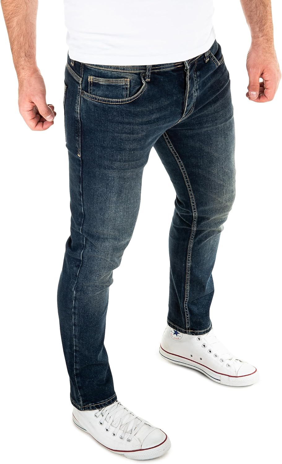 WOTEGA Herren Jeans Alistar Slim Fit 30W / 32L Blau (Total Eclipse 194010), 30W / 32L Blau (Total Ec