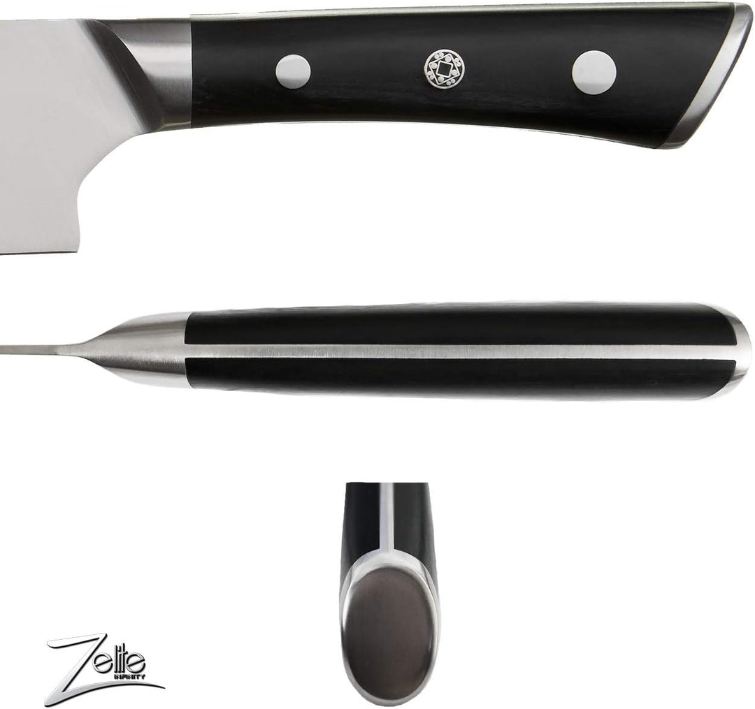 Zelite Damastmesser Set, Scharfes Küchenmesser &amp; Etui, 20,3 cm Japanisches Messer für Zuhause &amp; Gast