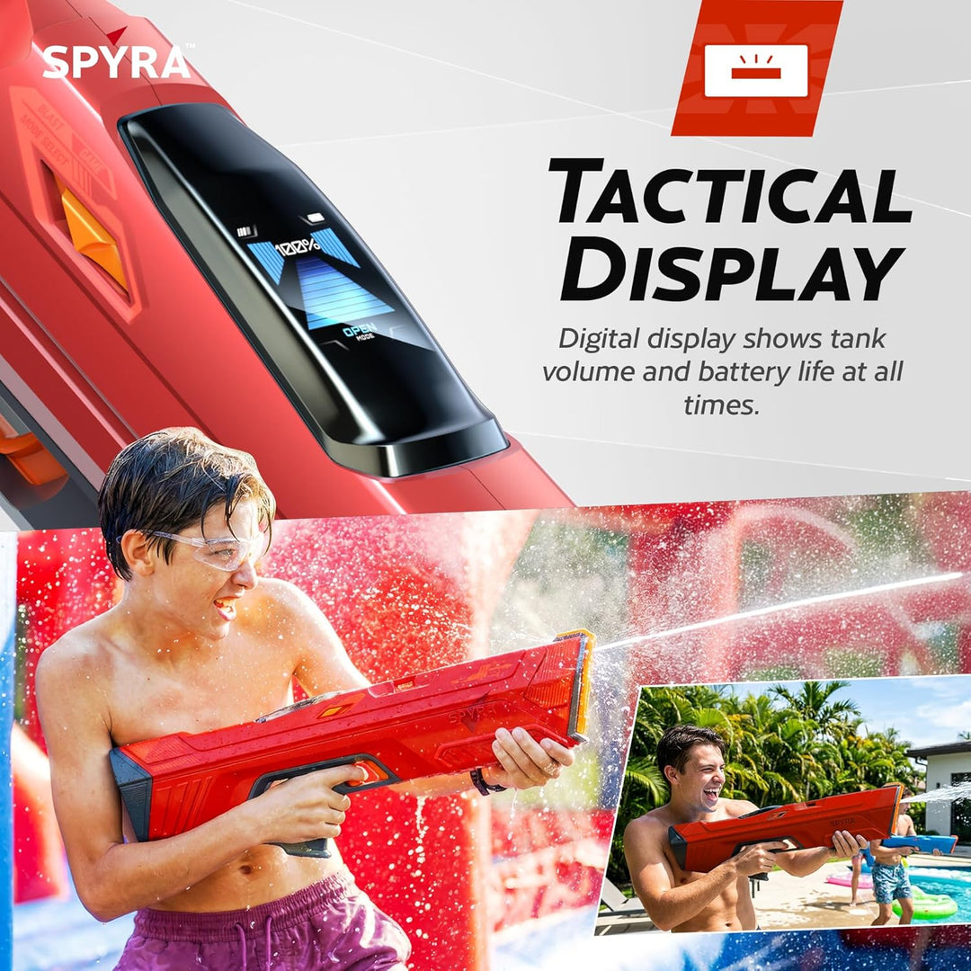 SpyraFour – Premium Wasserblaster für maximale Leistung, mehr Reichweite, mehr Tank, mehr Power, Ada