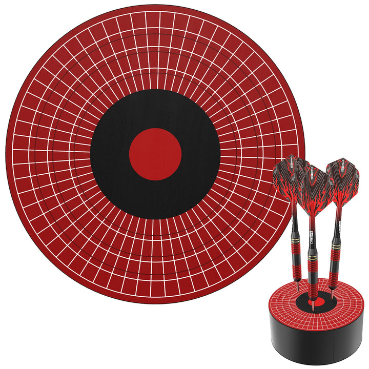 CyeeLife Mini Dart Dock - Dartpfeile Halterung - Dartscheibe Form Premium Sisal Dartständer - Stilvo