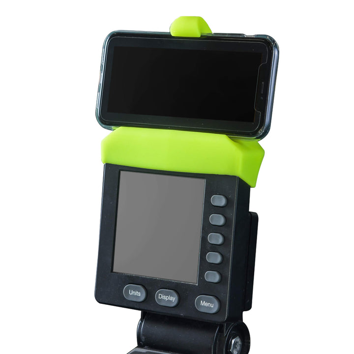 Phone Holder Made for PM5 Monitors of Concept 2 Rower, SkiErg and BikeErg - Silicone Smartphone Crad