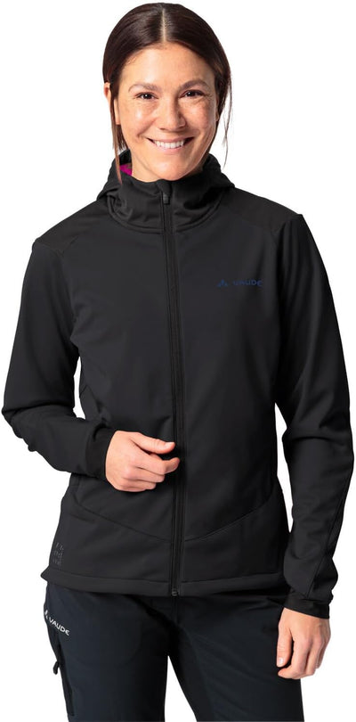 VAUDE Women's Qimsa Softshell Jacket - Softshelljacke Damen - Radjacke black uni 38, black uni 38