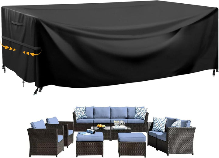 GARPROVM Abdeckung für Gartenmöbel, Abdeckplane Gartenmöbel Schutzhülle für Gartenmöbel Wasserdicht