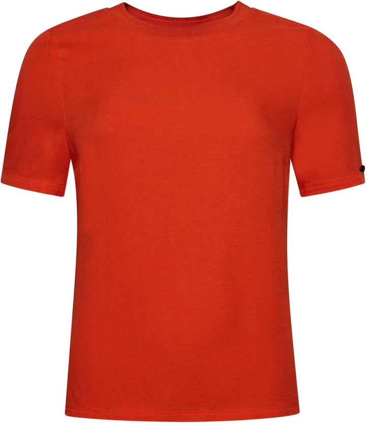 Superdry Damen Studios Woven S/S Top Shirt S Pureed Pumpkin, S Pureed Pumpkin