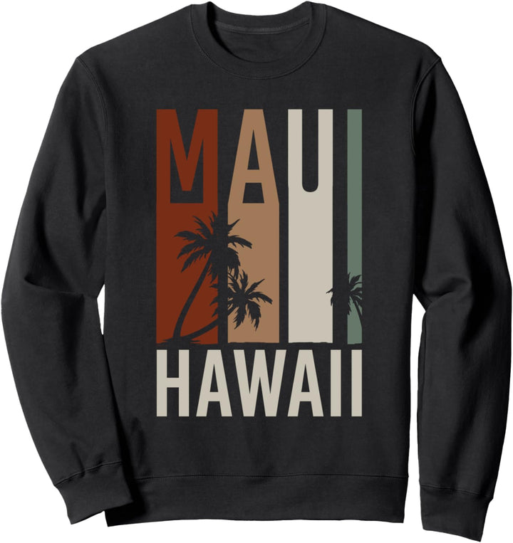 Tropischer Sommer Hawaiianischer Strand Retro Maui Hawaii Sweatshirt