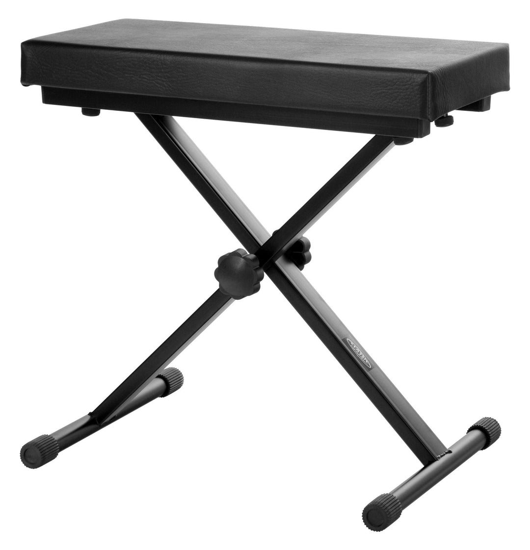 Classic Cantabile Keyboardbank Deluxe schwarz (5cm Schaumstoffpolsterung, 4-stufig höhenverstellbar,