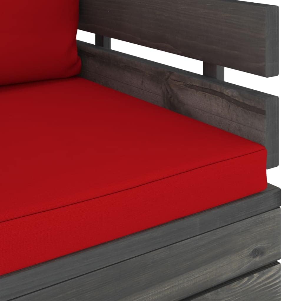 vidaXL Massivholz Gartensessel Loungemöbel Paletten Sessel Gartenmöbel Gartenstuhl Loungesessel mit