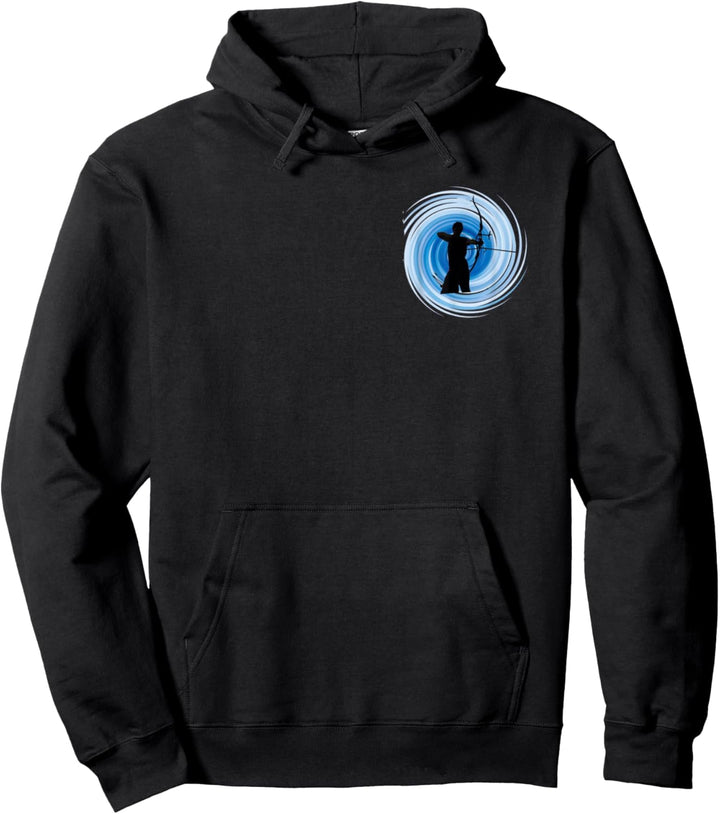 Blau Zen-Bogenschiessen für Männer oder Frauen-Designs Pullover Hoodie