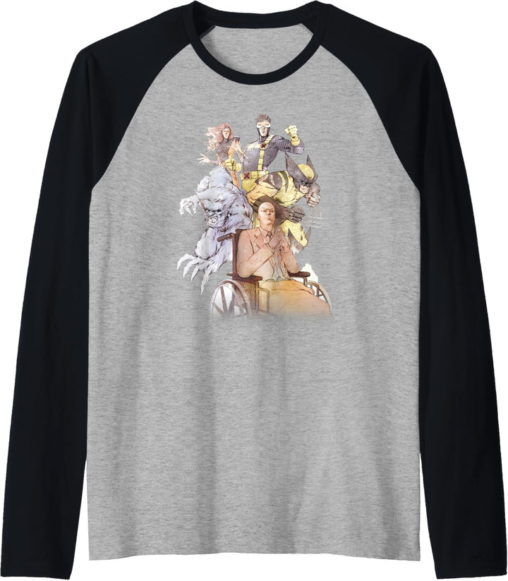 Marvel X-Men Xavier Vintage Group Sketch Raglan