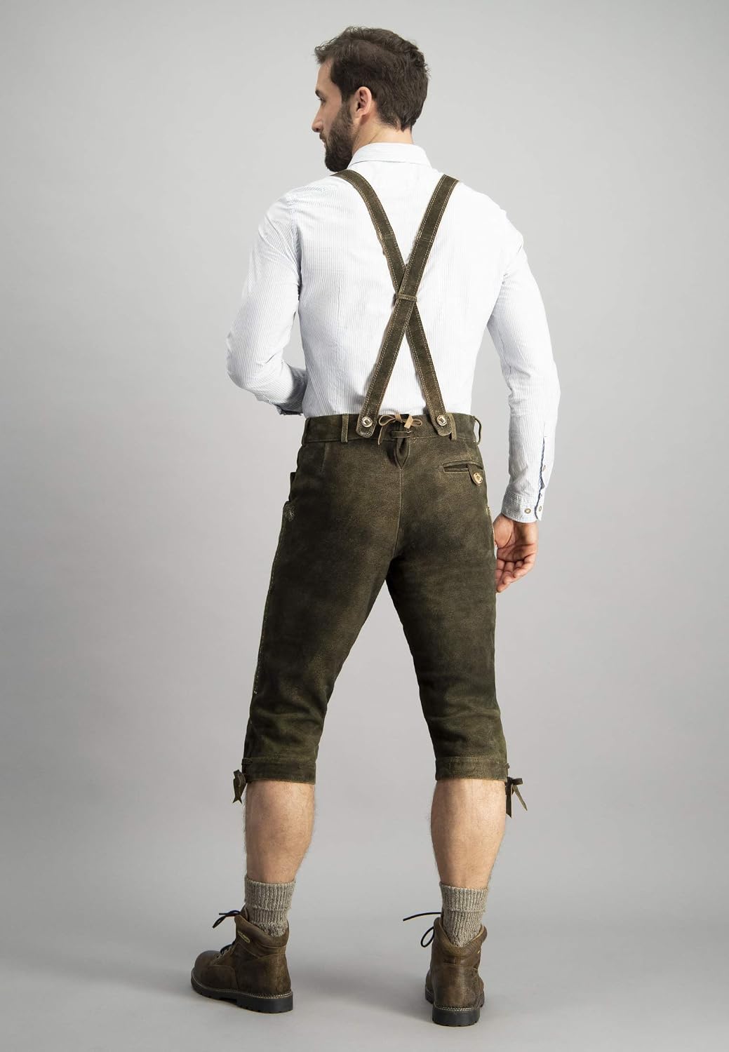Stockerpoint Herren Lederhose 44 Braun (Bison), 44 Braun (Bison)