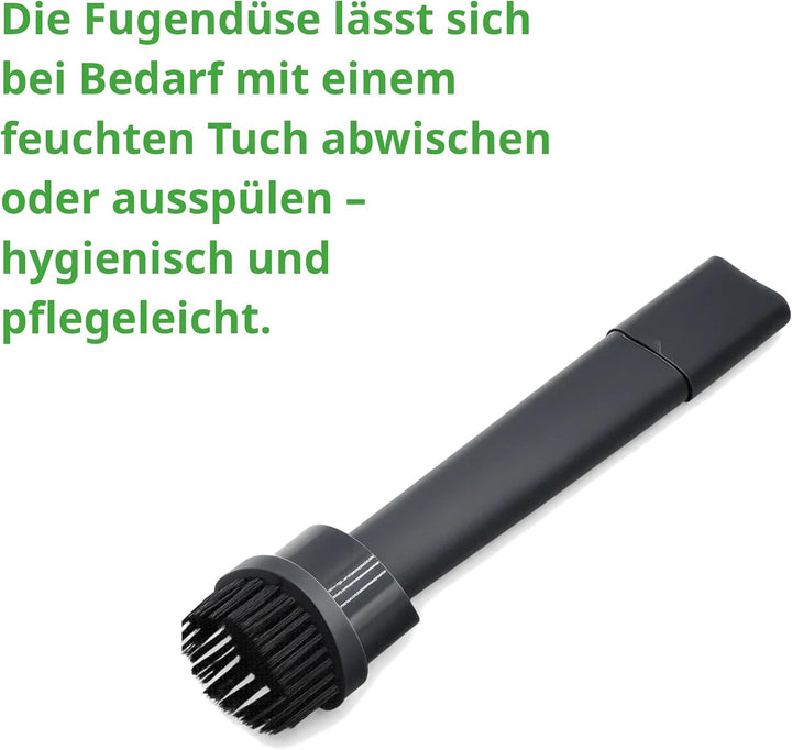 Fugendüse Düse 21cm kompatibel mit Vorwerk Kobold Handstaubsauger VM7 | Mit Pinselaufsatz, verlänger