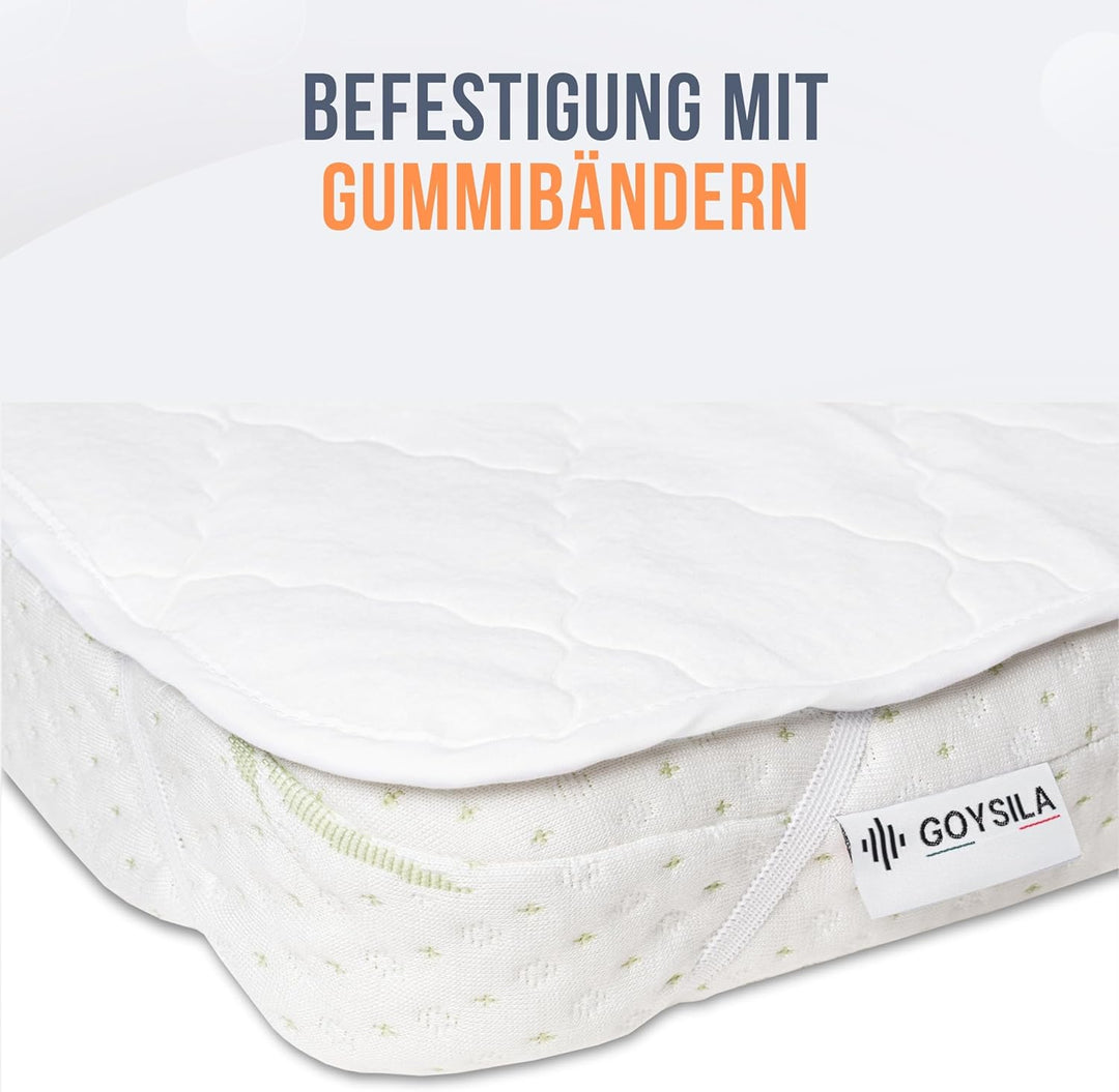 GOYSILA Matratzenschoner Babybett Next to Me saugfähig atmungsaktiv kompatibel mit Babybett Chicco N