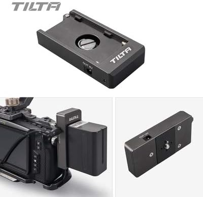 TILTA TA-BTP-F970 F970 Battery Plate Akku Platte for Kompatibel mit BMPCC 4K Cage Blackmagic Pocket