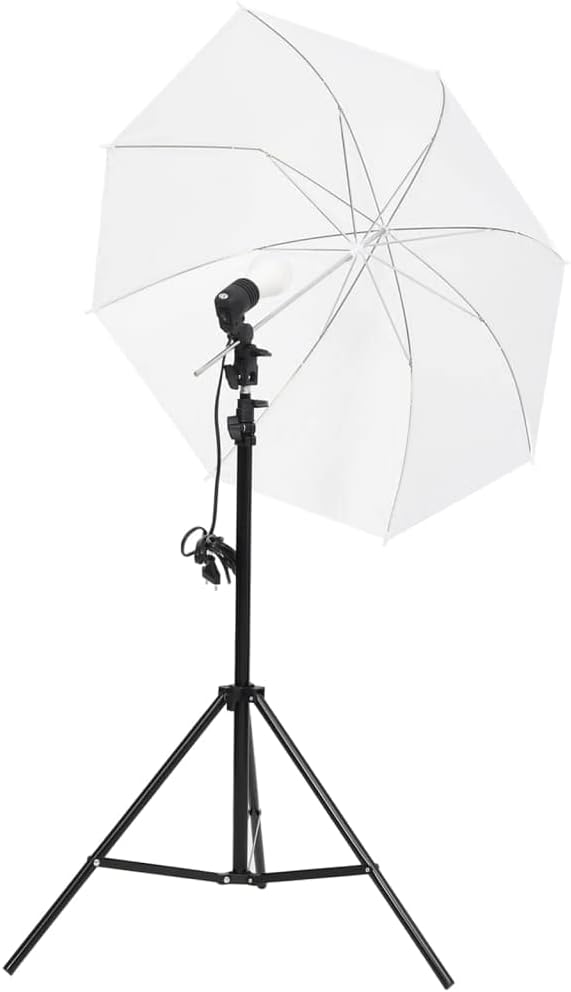 vidaXL Fotostudio-Set mit Beleuchtung und Hintergrund, Studio-Kit, Tageslicht-Lampe, Studio-Beleucht