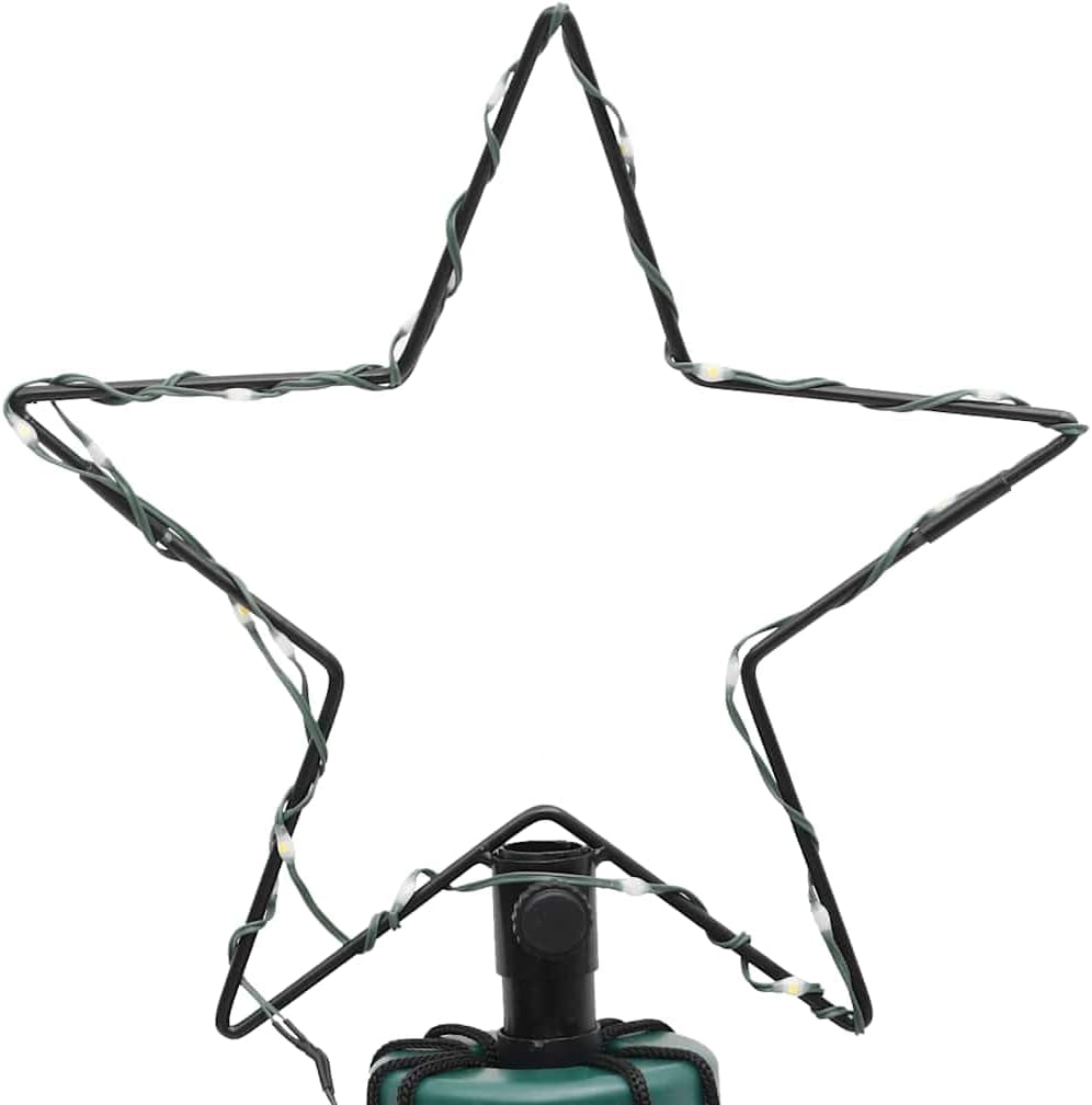 vidaXL LED Weihnachtsbaum Kegelform Tannenbaum Lichterbaum Weihnachtsdeko Stern Beleuchtung Aussen B